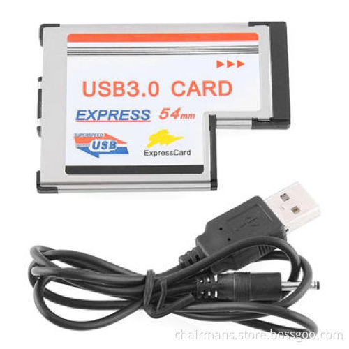 Dual USB Express Card/Adapter for Notebook, 54mm